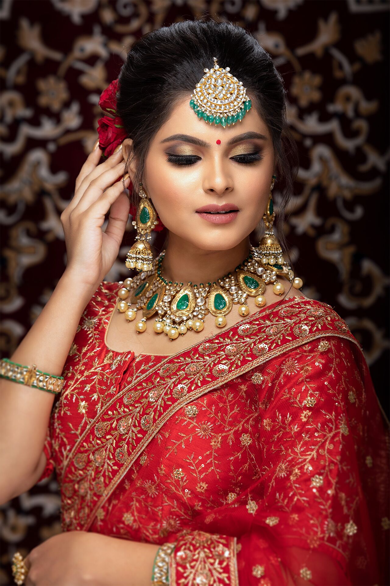A mix of candid poses @19ishitabansal ♥️ quintessential Indian bride  Wearing @anitadongre Hair @mandeshagun #jwbride… | Instagram